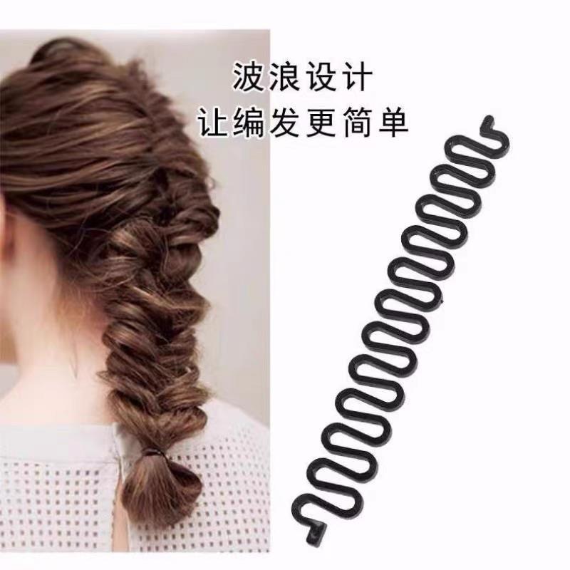 Wholesale in Stock Amazon's Popular Centipede Hair Braider Styling Tool Fishbone Wave Hair Braider Twist Braid - image 2