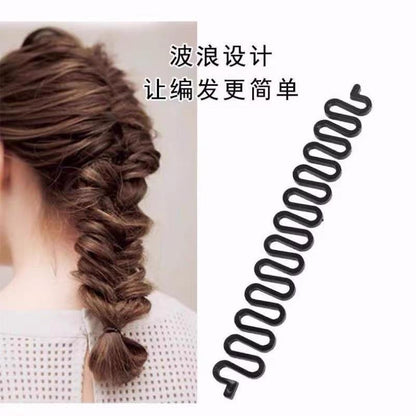Wholesale in Stock Amazon's Popular Centipede Hair Braider Styling Tool Fishbone Wave Hair Braider Twist Braid - image 2