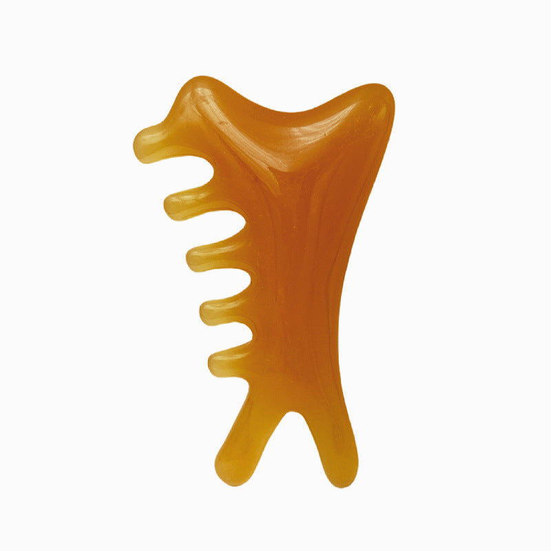 Four-in-one massage comb meridian comb wide tooth resin scraping scalp massage comb anti-static comb manufacturers in stock - image 5