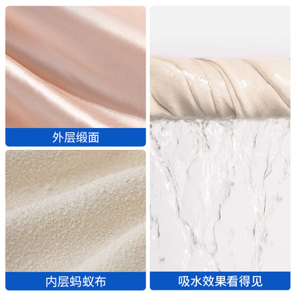 Premium Double-Layer Satin Hair Drying Cap for Women, Type A, Thickened, Highly Absorbent, High-End Luxury Bath Cap, No Need to Blow Dry, Hair Wrap Towel - image 3