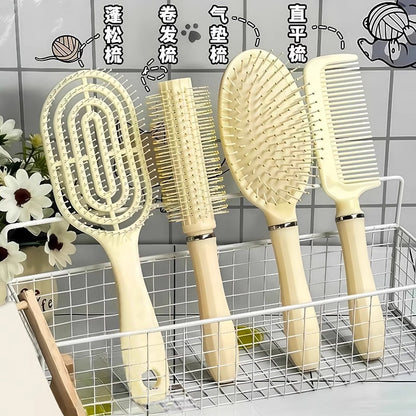 Fluffy Air Cushion Comb Long Hair Comb Set Combination Air Bag Straight Hair Comb Student Dormitory Female Home Curly Hair Massage Comb - image 1