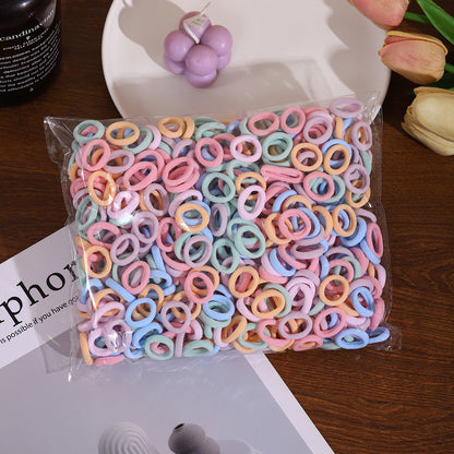 Children's Hair-Friendly Towel Rings, Pack of 500, High Elasticity Rubber Bands, Thumb-Sized Rubber Bands, Hair Ties for Baby Girls - image 2