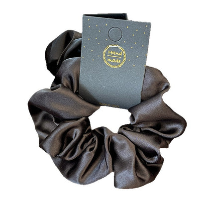 French Premium 13CM Colorectal Hair Ring 2025 New Solid Color Satin Classic Hair Ring Headwear Hair Accessories for Women - image 5