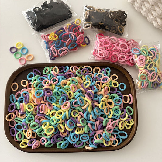 Children's Hair-Friendly Towel Ring, Seamless and Durable Small Rubber Band, Macaron Small Hair Ring, Headband, High Elasticity and Simplicity - image 1