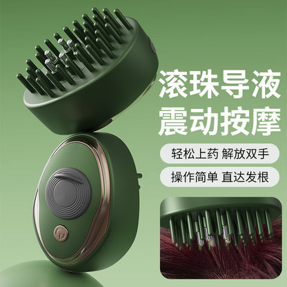 Cross-Border Electric Hair Care Comb Electric Scalp Applicator Ball Vibrating Massage Hair Care Comb - image 1
