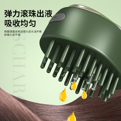 Cross-Border Electric Hair Care Comb Electric Scalp Applicator Ball Vibrating Massage Hair Care Comb - image 3