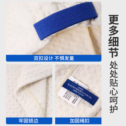 Premium Waffle Weave Hair Drying Cap for Women, Highly Absorbent, Quick-Dry, Class A, Adult Hair Towel, Wide-Tail Hair Drying Towel - image 4