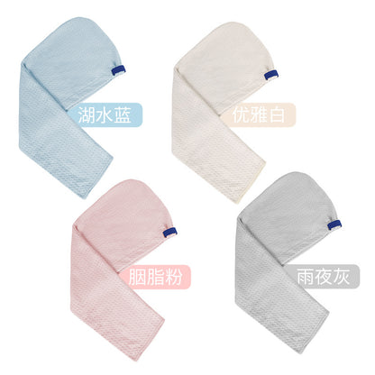 Premium Waffle Weave Hair Drying Cap for Women, Highly Absorbent, Quick-Dry, Class A, Adult Hair Towel, Wide-Tail Hair Drying Towel - image 5