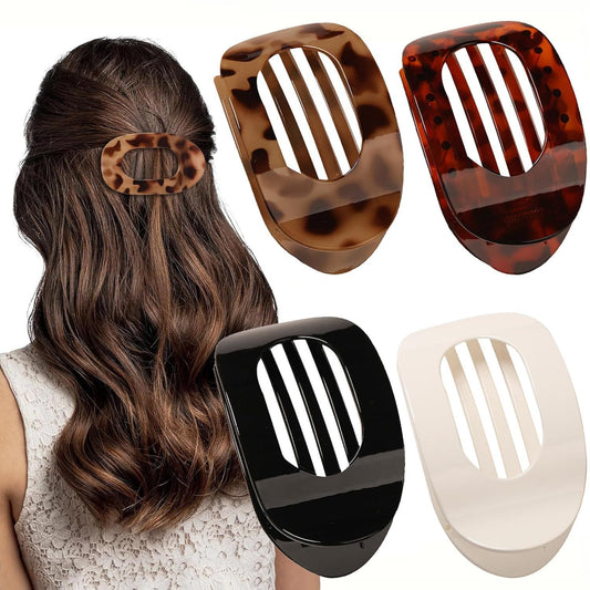 Amazon's Hottest Hair Clip Set, New Flat Oval Hair Clip, Seamless Shark Clip Hair Accessories on the Back of the Head, Wholesale - image 2