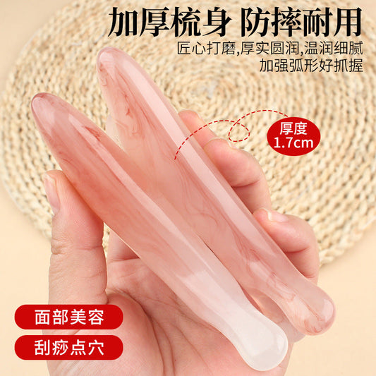 Scalp Meridian Multifunctional Four-In-One Massage Comb Meridian Massage Five-Tooth Massage Comb Head Therapy Scraping Comb - image 2