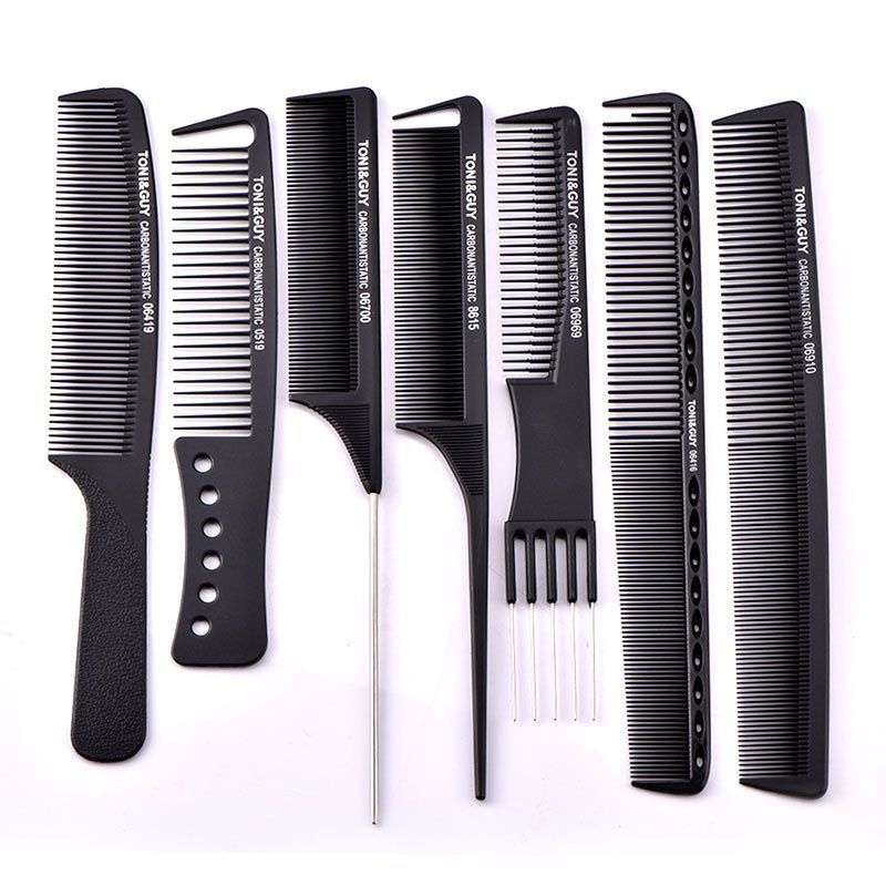 Hair Styling Partitioned Pointed Tail Comb Carbon Fiber Anti-Static High Temperature Resistant Fine Tooth Hairdressing Professional Hair Picking and Fluffing - image 4
