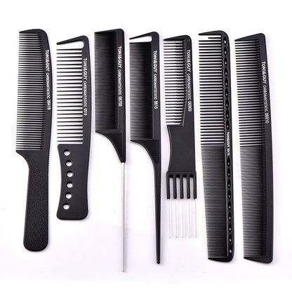 Hair Styling Partitioned Pointed Tail Comb Carbon Fiber Anti-Static High Temperature Resistant Fine Tooth Hairdressing Professional Hair Picking and Fluffing - image 4