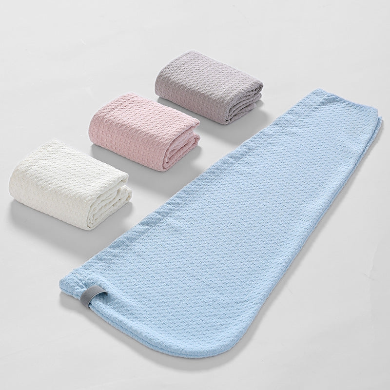 Chuyue waffle four-corner dry hair cap wide-tailed women's quick-drying absorbent lint-free brand wholesale supermarket - image 3