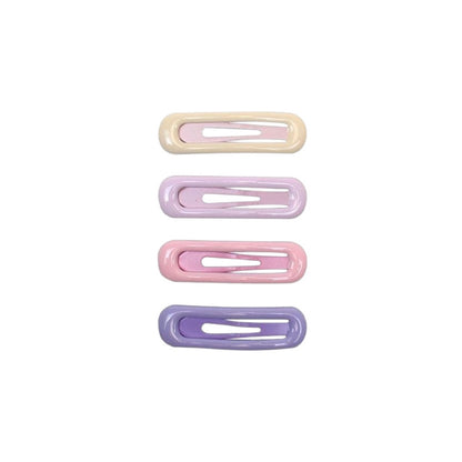 Cute Mini Bangs Hair Clip Set Forehead Side Clip Side Broken Hair Clip Girl Baby Small Clip Dripping Oil Bb Clip - image 5