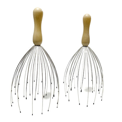 28-Claw 24-Claw Head Massager Wooden Handle Solid Wood Scalp Octopus Massage Head 12-Claw Wooden Handle Fixed Logo - image 5