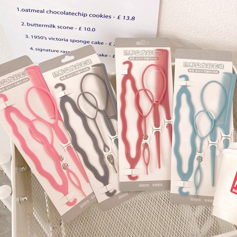 Children's Hair Braiding Tool Lazy Bun Hair Styling Needle Magic Tool for Girls Braids Hair Threading Hair Tying Device - image 3