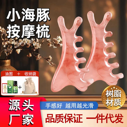 Four-In-One Massage Comb, Multi-Functional Head and Scalp Meridian Comb, Resin Head Therapy, Facial Lifting and Scraping Artifact - image 2