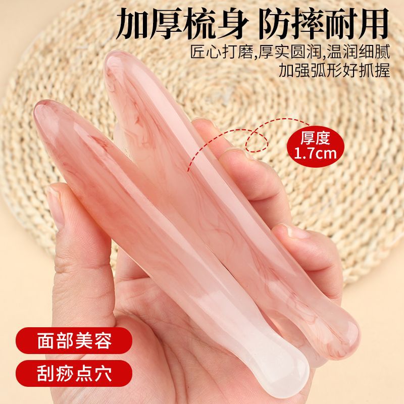 Four-In-One Massage Comb, Multi-Functional Head and Scalp Meridian Comb, Resin Head Therapy, Facial Lifting and Scraping Artifact - image 3
