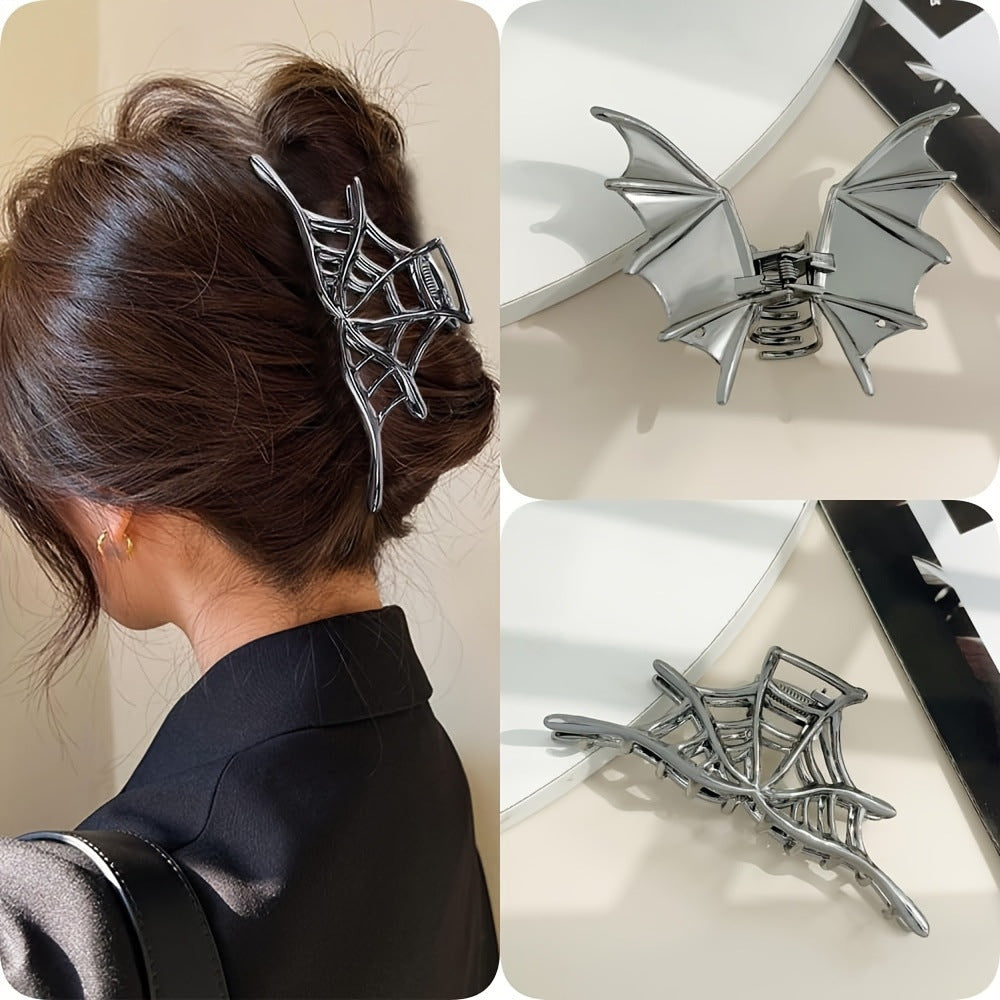 Minimalist Skull Claw Hair Clip for Women, Autumn Niche Design, Shark Clip with High-End Elegant, Large Size - image 2