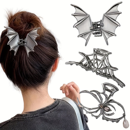 Minimalist Skull Claw Hair Clip for Women, Autumn Niche Design, Shark Clip with High-End Elegant, Large Size - image 4