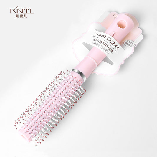Carefully Selected Chuanqier Round Styling Comb for Curly Hair, Household Plastic Curling Comb, Cylindrical Inner Curling Comb - image 1