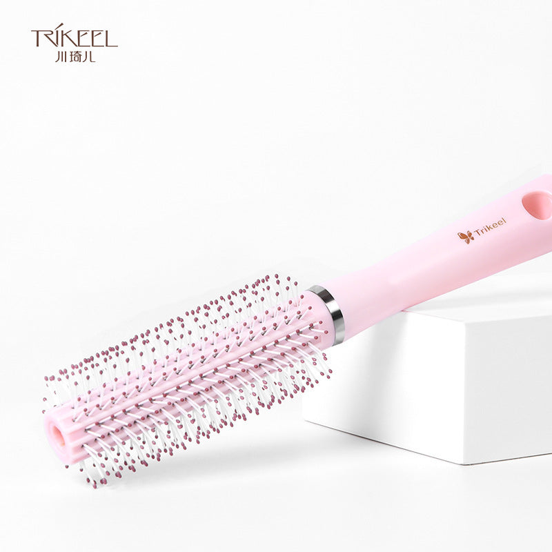 Carefully Selected Chuanqier Round Styling Comb for Curly Hair, Household Plastic Curling Comb, Cylindrical Inner Curling Comb - image 3