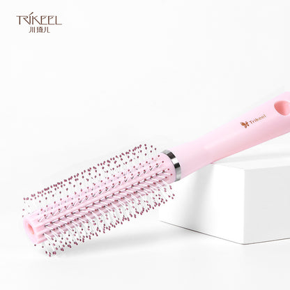 Carefully Selected Chuanqier Round Styling Comb for Curly Hair, Household Plastic Curling Comb, Cylindrical Inner Curling Comb - image 3