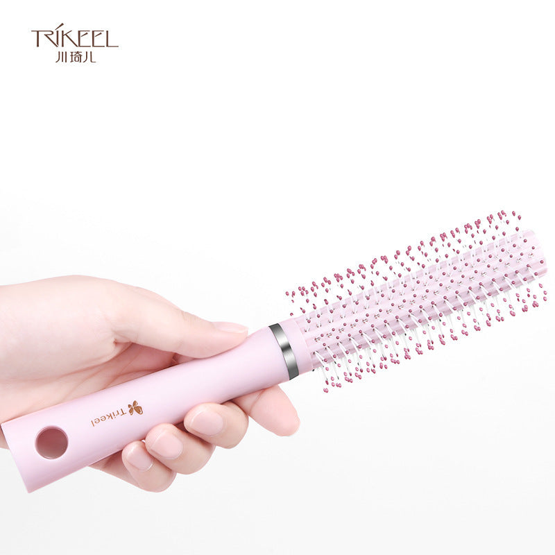 Carefully Selected Chuanqier Round Styling Comb for Curly Hair, Household Plastic Curling Comb, Cylindrical Inner Curling Comb - image 4