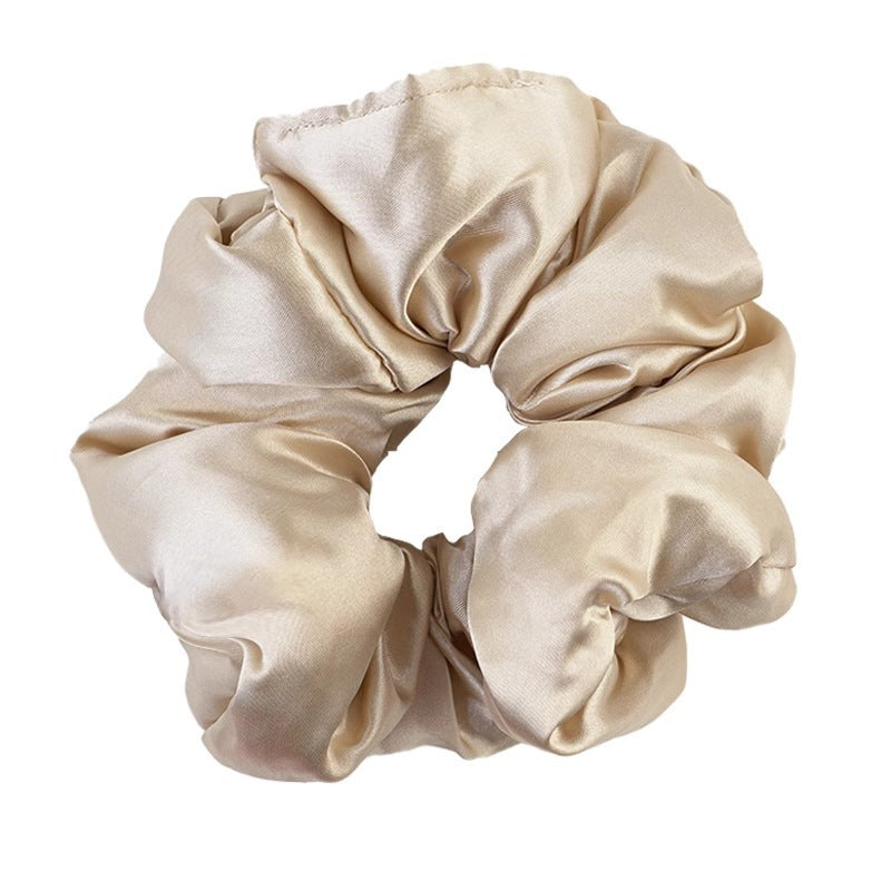 Liu Yifei's Same Style Satin Pillow Hair Tie, Silk Sleep Headband, Girl's Bun Hair Accessory, Hair Rope, Rubber Band - image 5