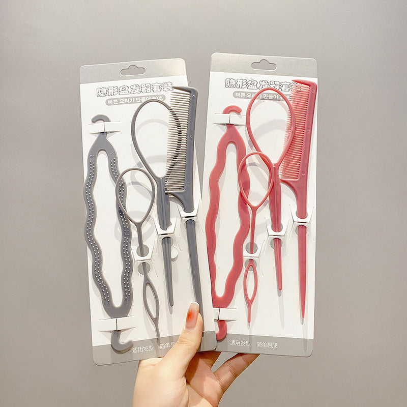 Girls' Braiding Hair Tool Set with Hairpins and Styling Tools for Children's Hair Styling - image 3