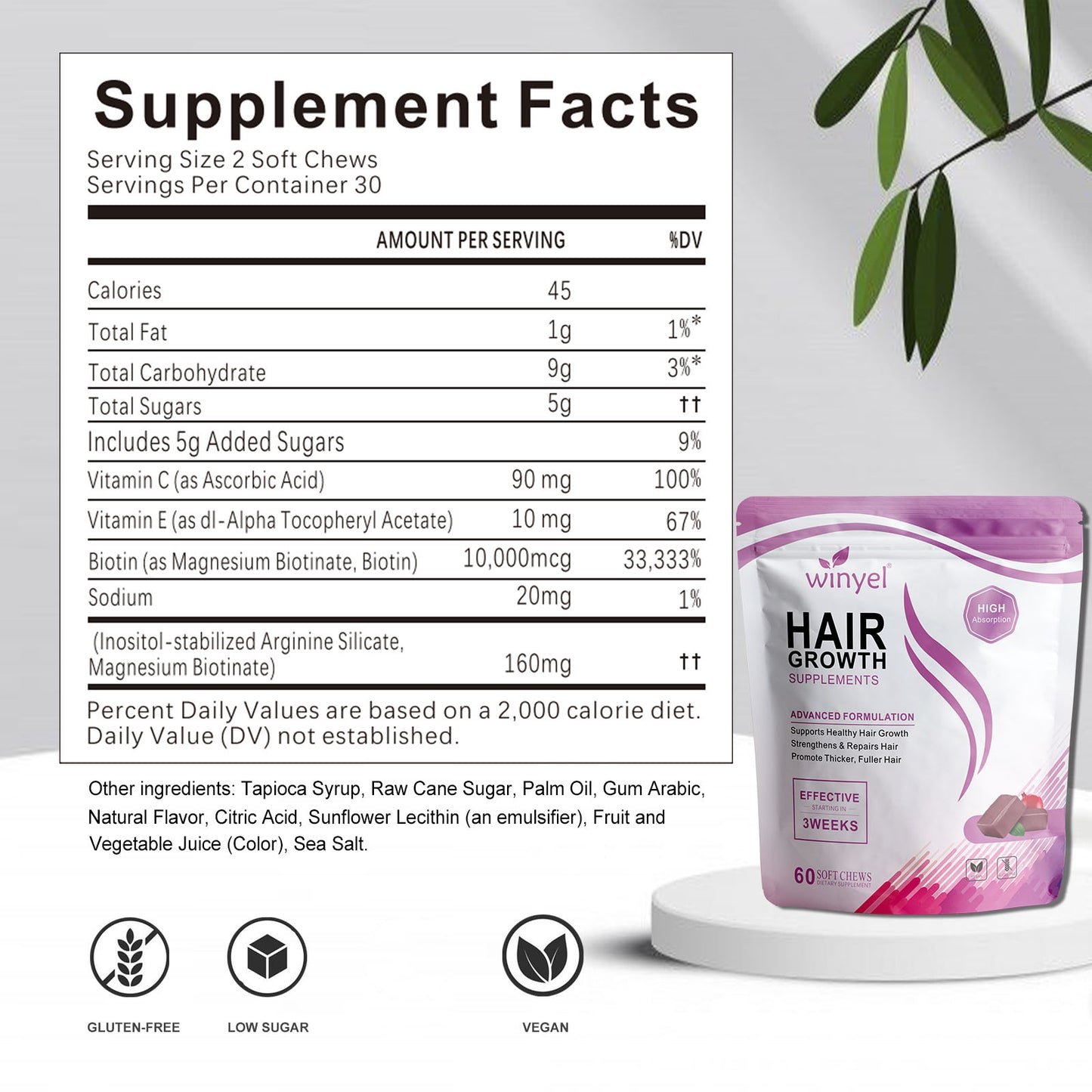 Hair Growth Soft Chewables