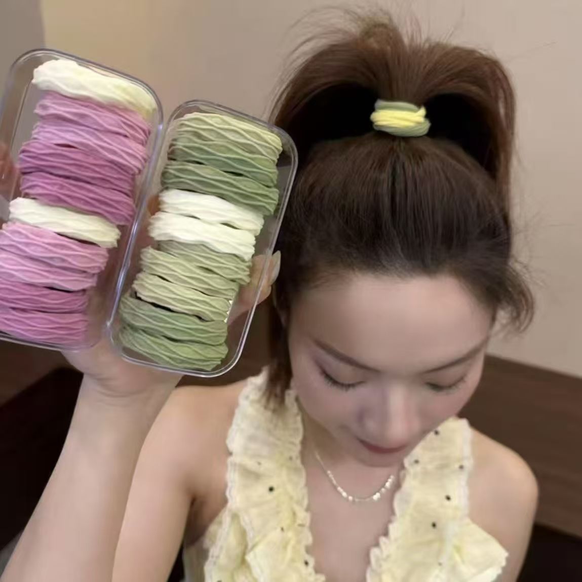 2025 New Ultra-Soft High-Elasticity Hair Ties, Extremely Durable High Ponytail Boxed Premium Hair Ropes, Rubber Bands for Tying Hair - image 2