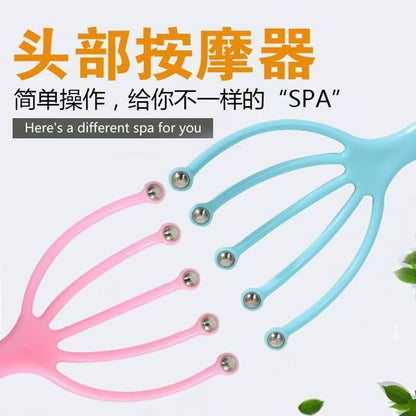 Head Massage 5-Claw Finger Head Massager Scalp Massage Head Scratching Artifact Itchy Scratching Head Active Roller Ball - image 2