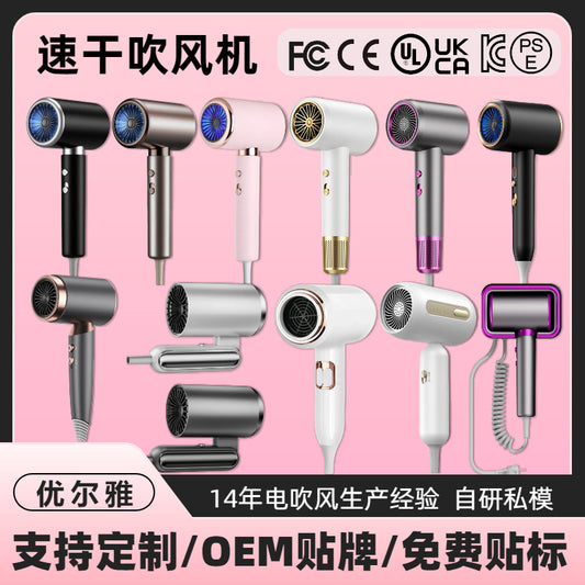 Cross-Border Hair Dryer Household Negative Ion Hair Care Hot and Cold Air Hair Salon High-Power Hair Dryer Constant Temperature Manufacturer Delivery - image 1