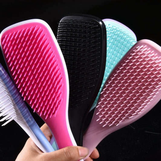 Cross-Border Smooth Hair Massage Comb for Women with Curly Hair Air Bag Comb Anti-Knot Air Cushion Comb for Women Home Anti-Static Portable Comb - image 2