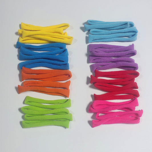 Cross-Border Rainbow Rubber Band DIY Elastic Rope Ring Weaving European and American Coil Loom Creative Coaster Hair Rope Set - image 1