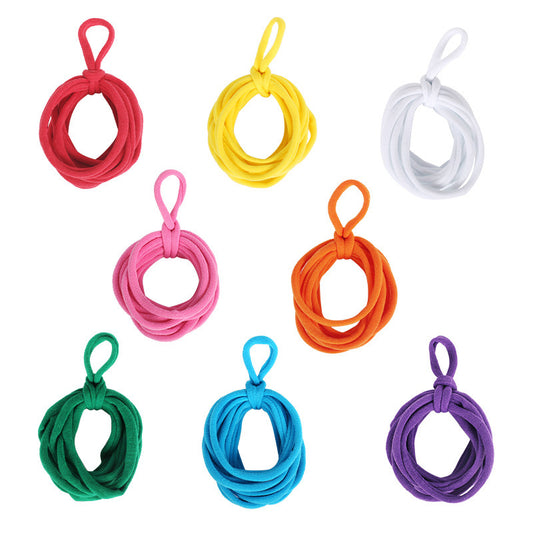 Cross-Border Rainbow Rubber Band DIY Elastic Rope Ring Weaving European and American Coil Loom Creative Coaster Hair Rope Set - image 2