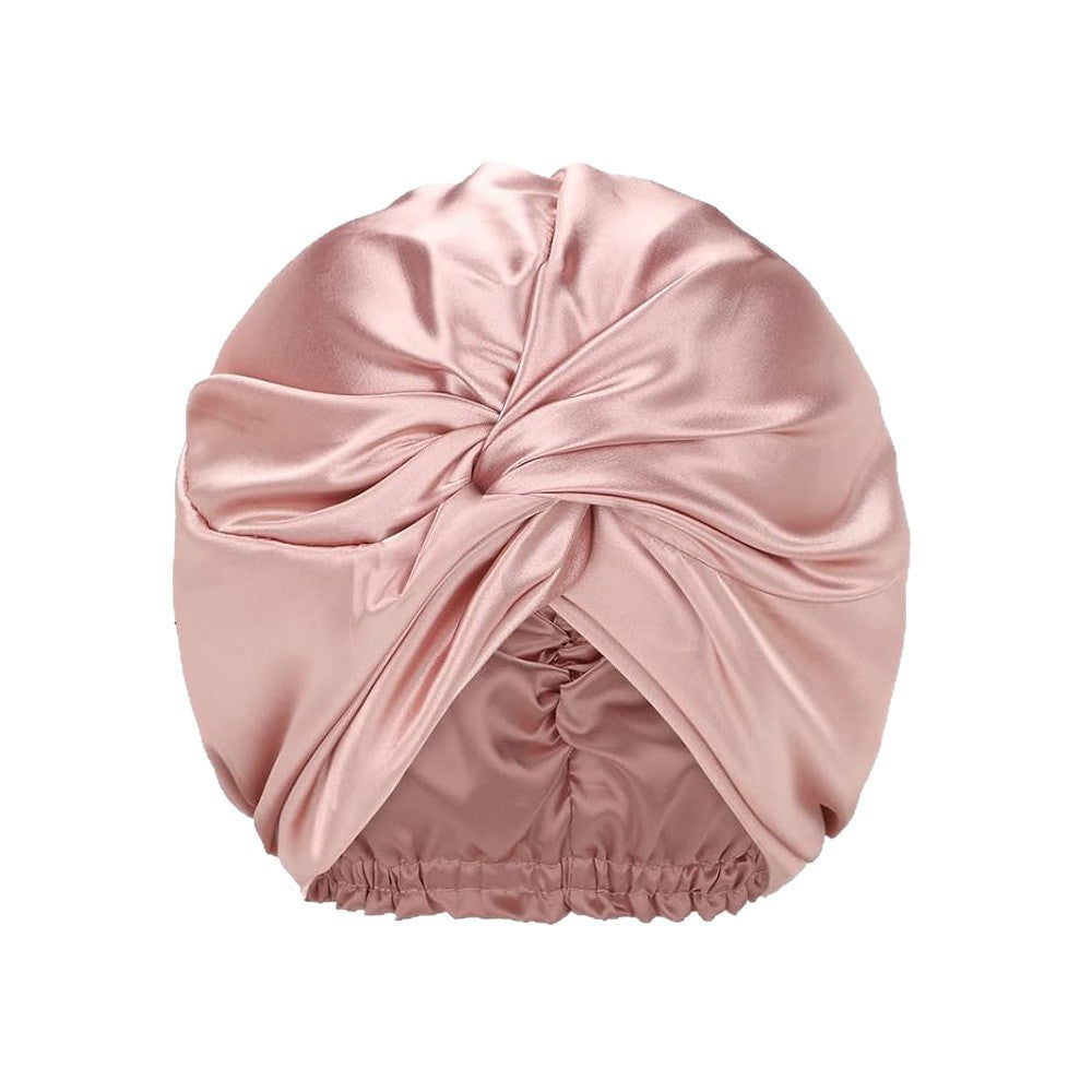 19mm Cross Hair Cap Double-Layer Silk Sleep Cap Postpartum Cap Shower Cap Women's 100% Mulberry Silk Sleep Cap Hair Hat - image 5