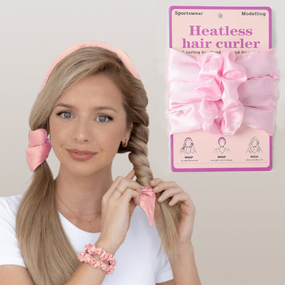 Cross-Border Sports Style Heat-Free Curling Iron for Hairdressing Without Damaging Hair, Lazy Big Waves, Sleep-Washable Silk Curling Iron - image 1