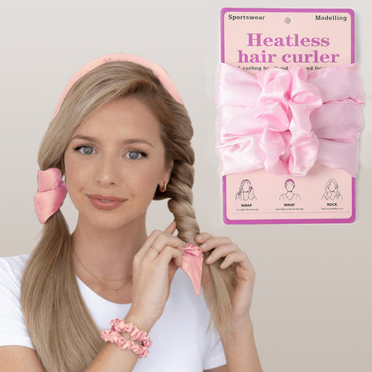 Cross-Border Sports Style Heat-Free Curling Iron for Hairdressing Without Damaging Hair, Lazy Big Waves, Sleep-Washable Silk Curling Iron - image 1