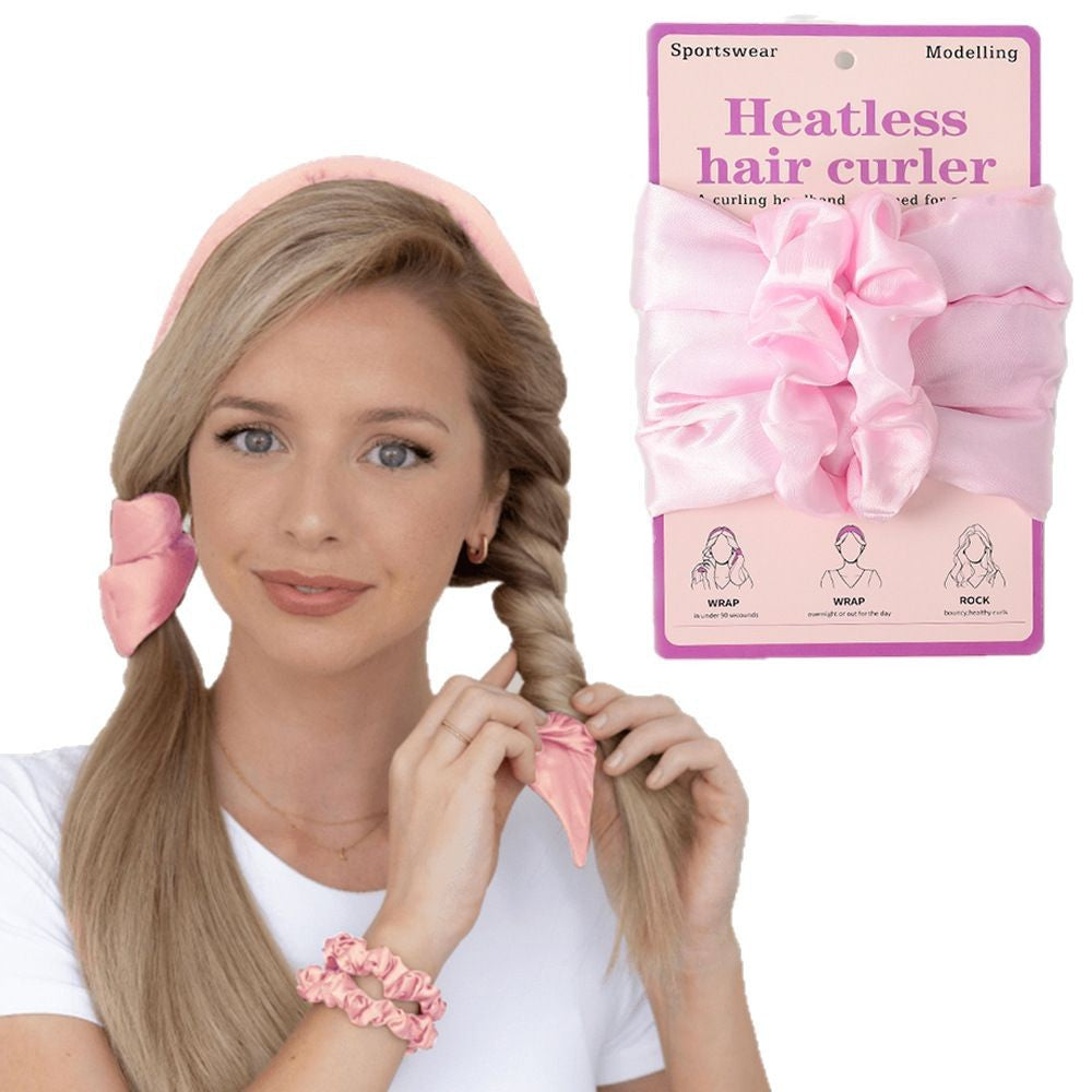 Cross-Border Sports Style Heat-Free Curling Iron for Hairdressing Without Damaging Hair, Lazy Big Waves, Sleep-Washable Silk Curling Iron - image 5