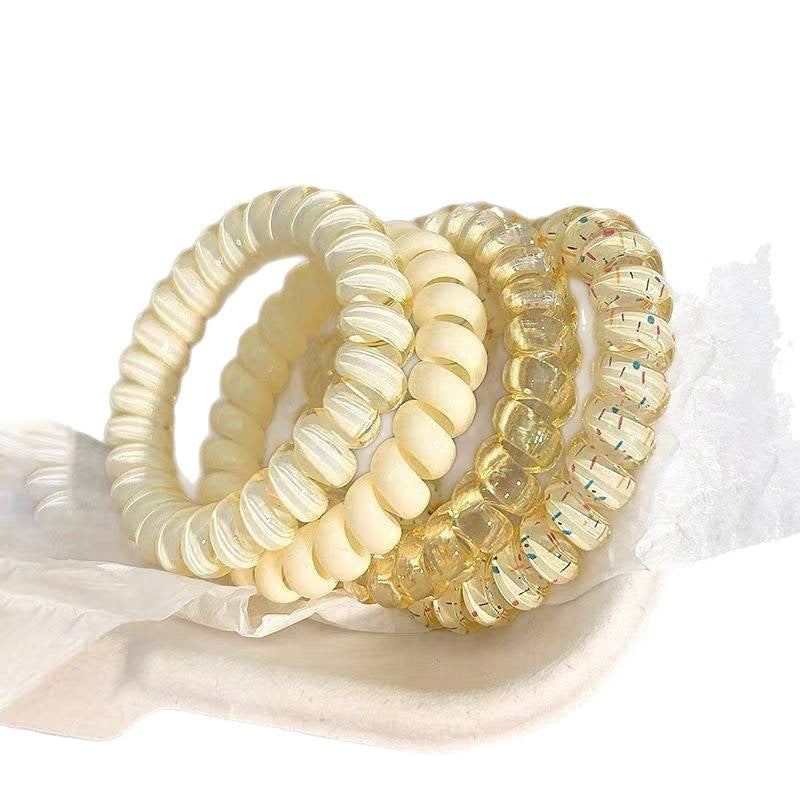 Korean Girl Meteor Shower Grape Coconut Hair Band Summer Suit High Elasticity Fresh and Versatile Ins Style - image 5