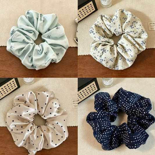 2025 Early Spring Sea Salt Blue High-End Scrunchie, Brightening Lazy Style Hair Tie, New Accessory Scrunchie - image 1