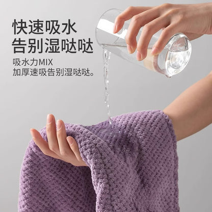 Women's Thickeneded Super Absorbent Hair Drying Cap, Head Towel, Quick-Drying Hair Towel, 5 New Double-Layer Shower Caps - image 3