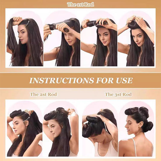 3cm Thick Hair Curlers, No Heat Curling Iron, 3 Large Wave Hair Curlers, Sleep Curling Tool, New Model - image 2
