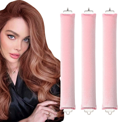 3cm Thick Hair Curlers, No Heat Curling Iron, 3 Large Wave Hair Curlers, Sleep Curling Tool, New Model - image 4