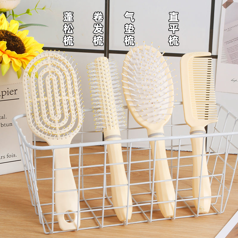 Fluffy Air Cushion Comb Long Hair Comb Set Combination Air Bag Straight Hair Comb Student Dormitory Female Home Curly Hair Massage Comb - image 1