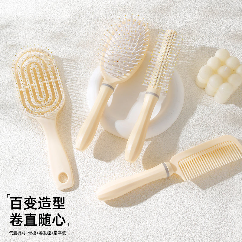 Fluffy Air Cushion Comb Long Hair Comb Set Combination Air Bag Straight Hair Comb Student Dormitory Female Home Curly Hair Massage Comb - image 4
