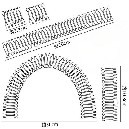 Titanium Steel Hair Accessories Hair Clip Set Invisible Back of the Head Clip Children's Hair Bun Maker Hairband Hairpin - image 2