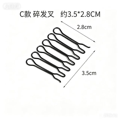 Titanium Steel Hair Accessories Hair Clip Set Invisible Back of the Head Clip Children's Hair Bun Maker Hairband Hairpin - image 3